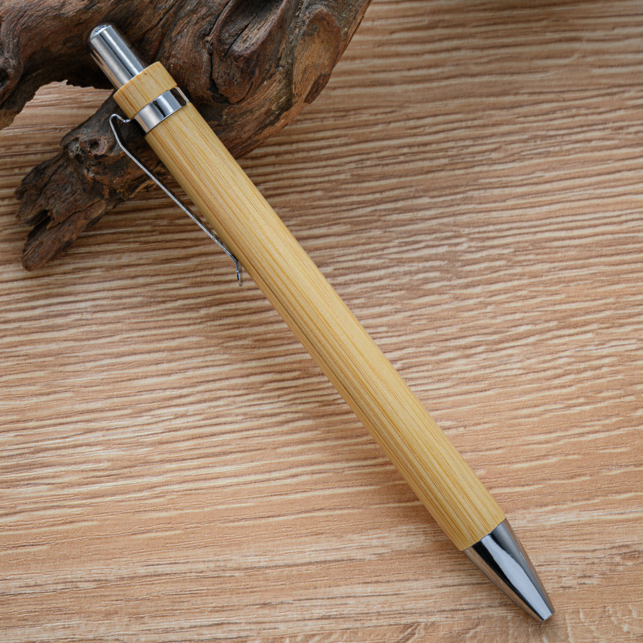 Wholesale Printable logo press ballpoint pen bamboo pen