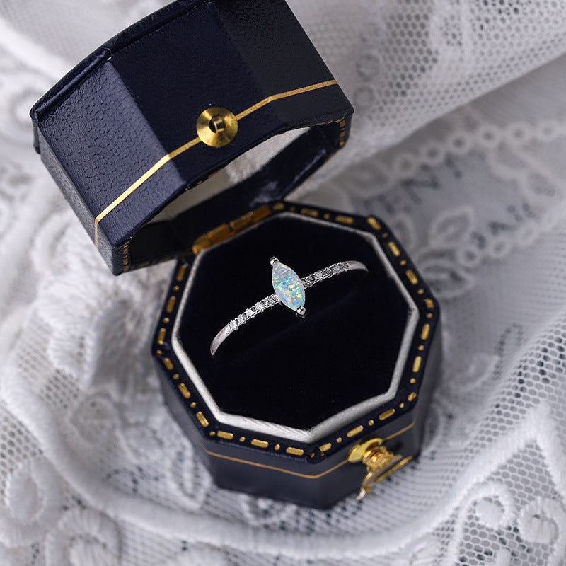 Wholesale S925 Sterling Silver Inlaid Light Luxury All-match Ring