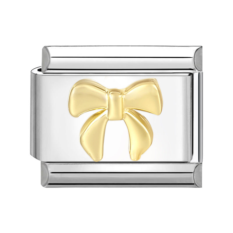 Wholesale Italian Charm Bracelet 9mm DIY Splicing Cute Creative Stainless Steel Composable Bracelet