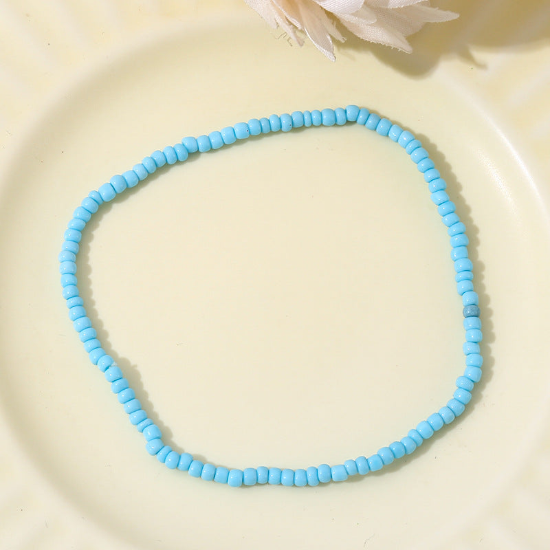 Wholesale Boho Style Glass Bead Bracelet Anklet Unisex Jewelry Accessory for Everyday Wear
