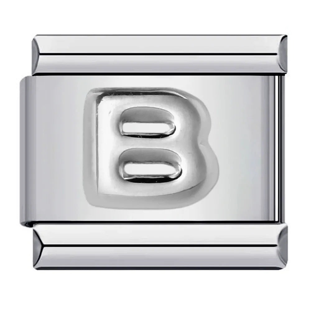 Wholesale Italian Charm Bracelet 9mm DIY punk Creative Stainless Steel Composable Bracelet