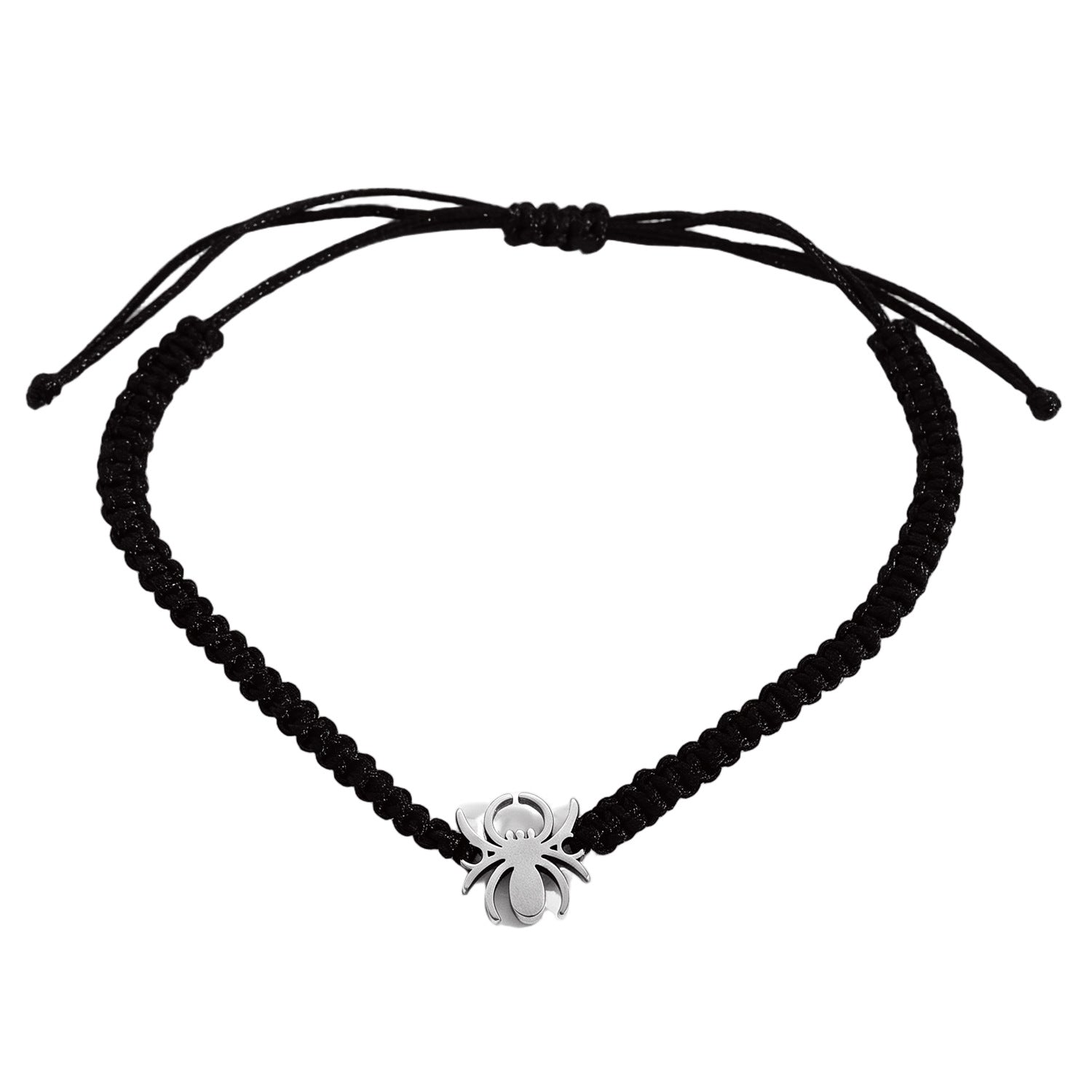 Wholesale Gothic Y2K  Web Woven Hand Rope Set Cord Couple Jewelry Accessory