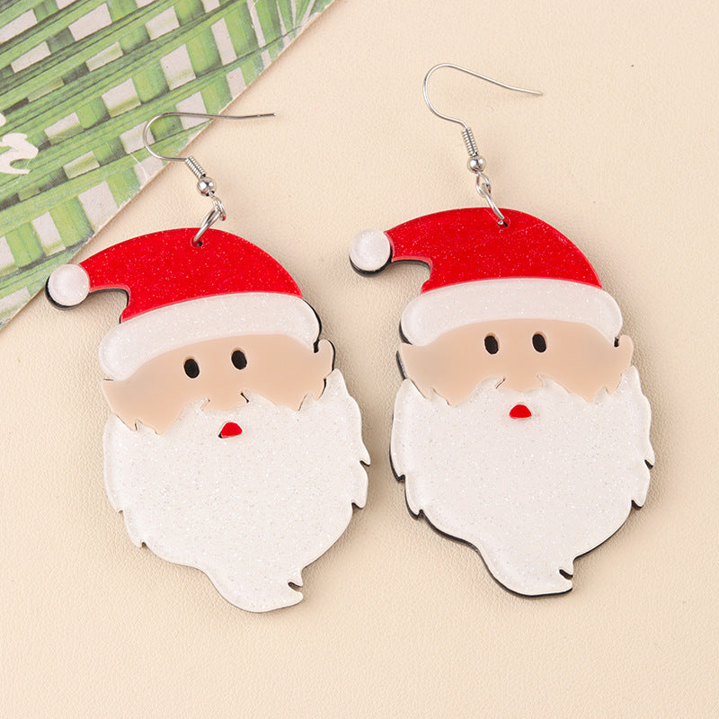 Wholesale  Christmas  Creative Cartoon  Clothes Snowman Earrings