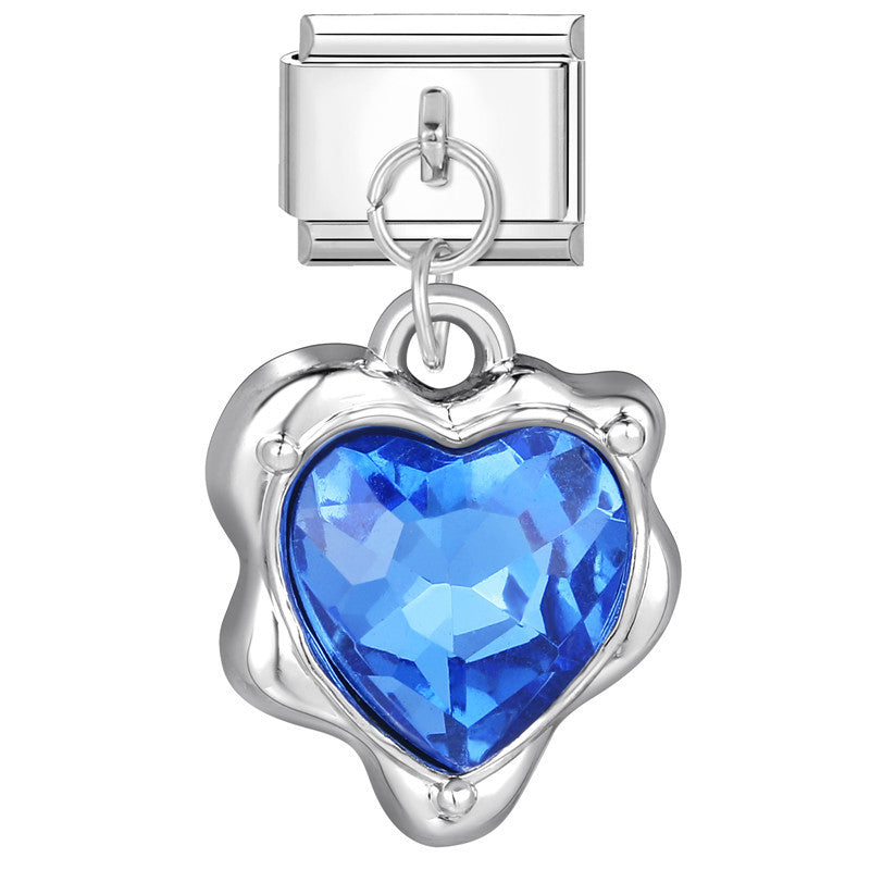 Wholesale 9mm Italian Charm Starter Bracelets DIY square Single Section Creative Stainless Steel Composable Bracelet