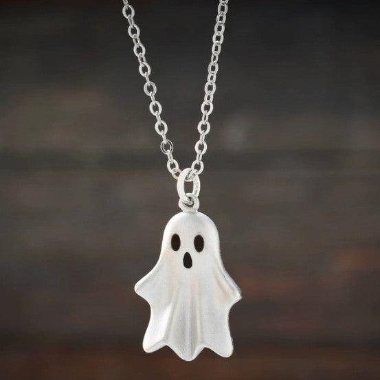 Wholesale  cute funny little ghost earrings and necklace combination set