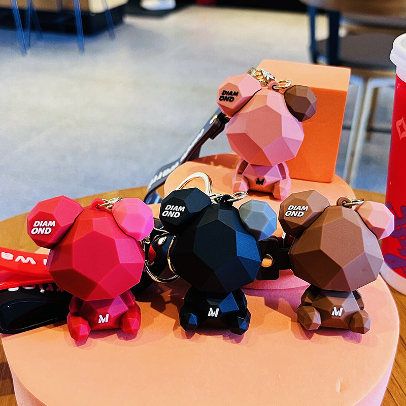 Wholesale Cartoon Cut Bear PVC Soft Glue Cute Anime Keychains ACC-KC-HangLi010