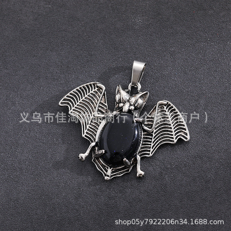 Wholesale  Necklace Natural Stone Pendant Amethyst Pink Crystal Pendant