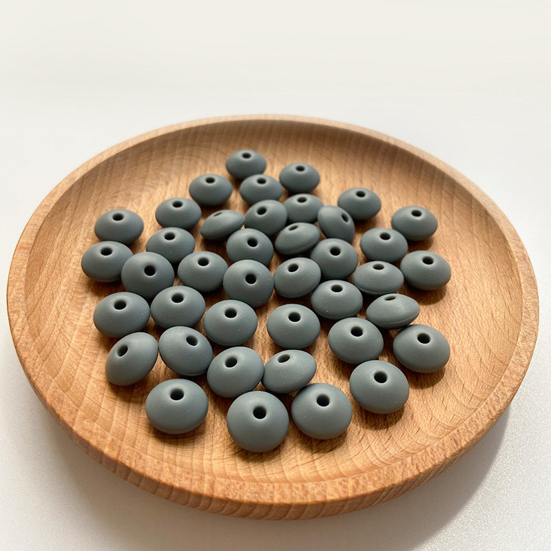 Wholesale 50PCS DIY Abacus Beads Silicone Small Beads 12MM