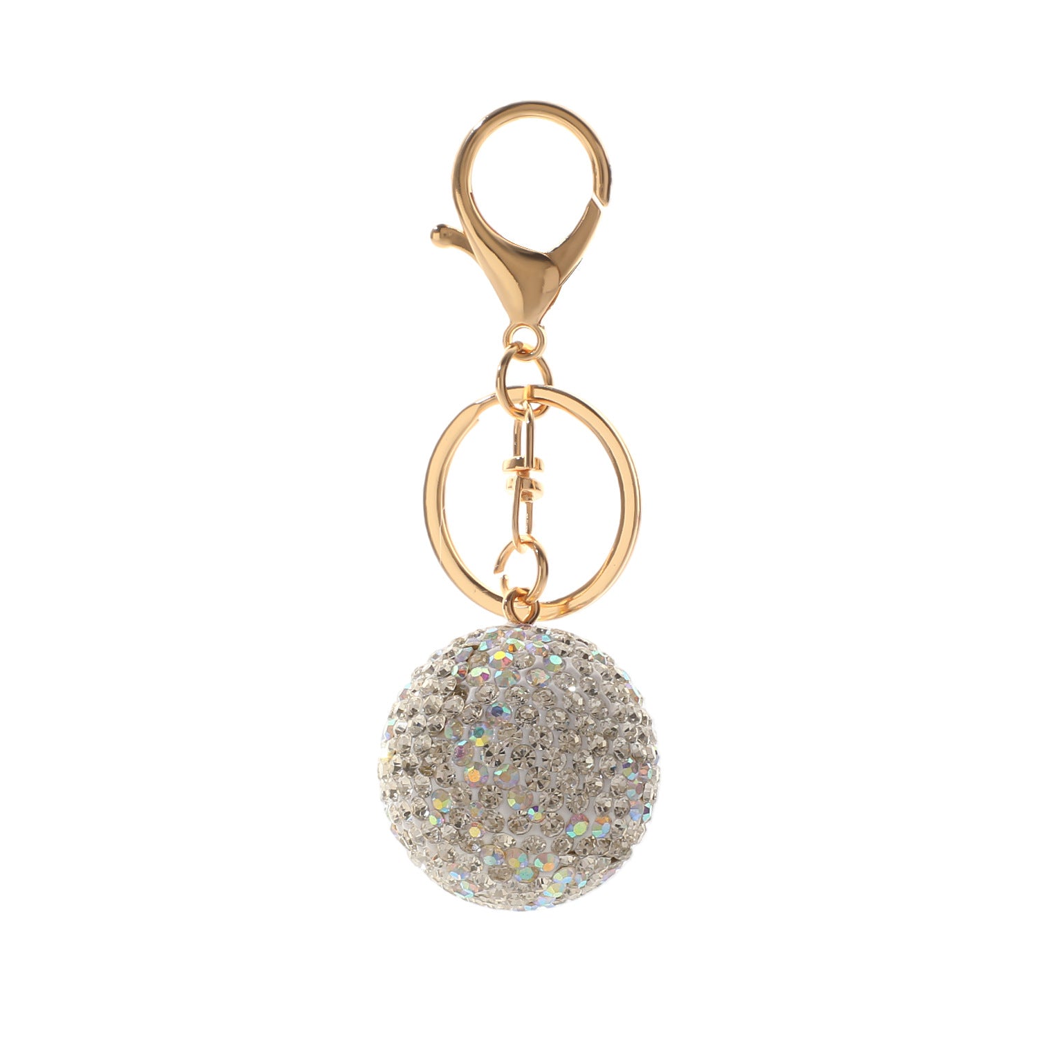 Wholesale Korean Style Crystal Ball Rhinestone Car Keychain Women Fashion Bag Charm Gift