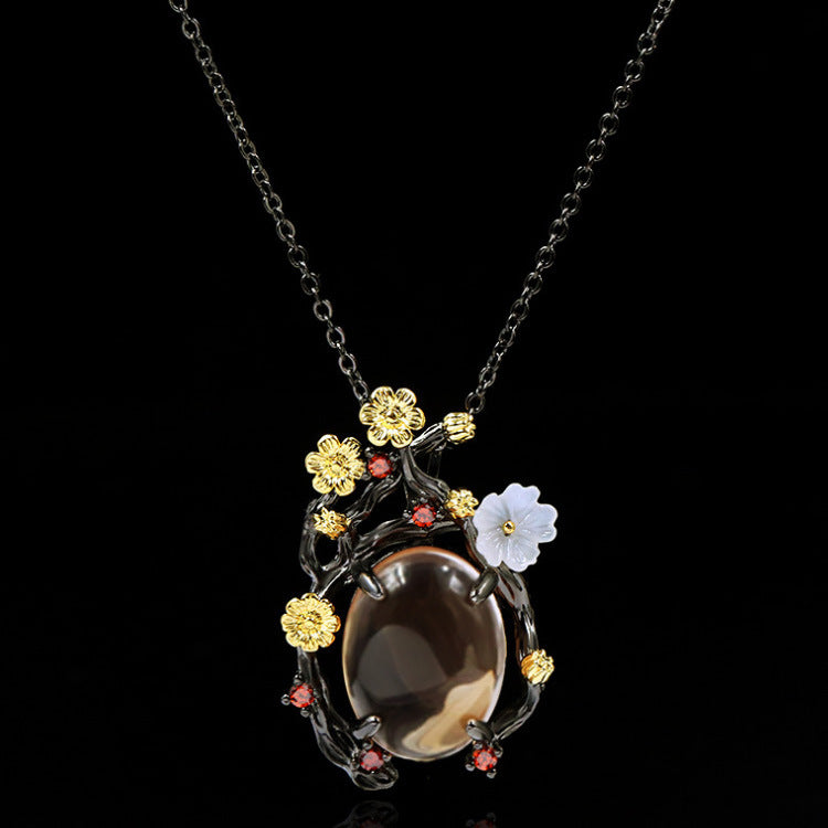 Wholesale  goose egg zircon ring necklace earrings  jewelry