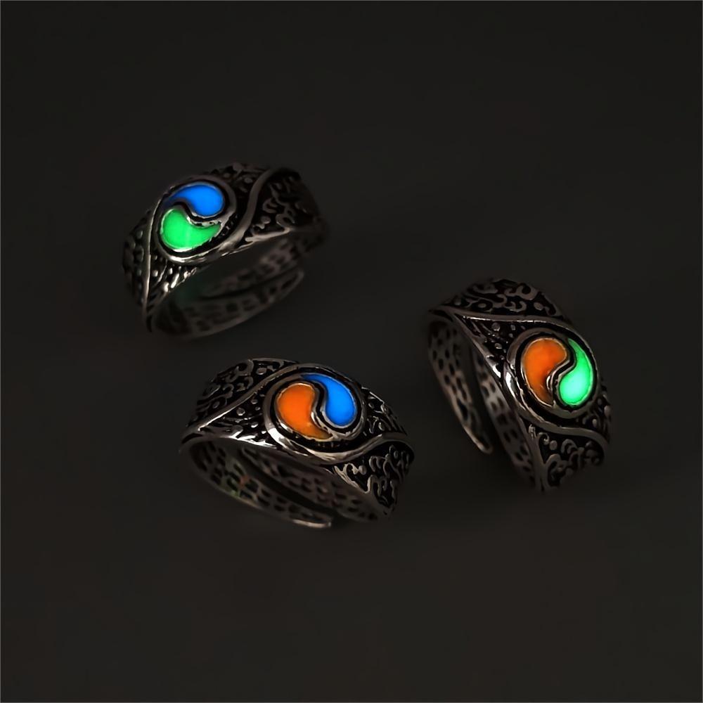 Wholesale  retro luminous open ring