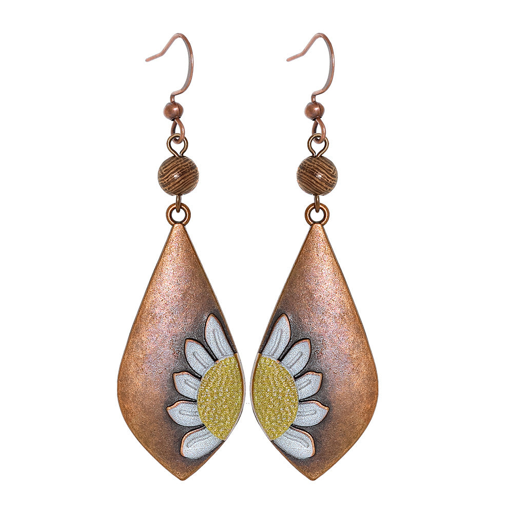 Wholesale Bohemian Maillard Style Handmade Earrings Zinc Alloy Jewelry Accessory for Resale