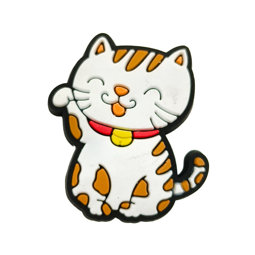 Wholesale Cute cartoon cat pattern hole shoes charms