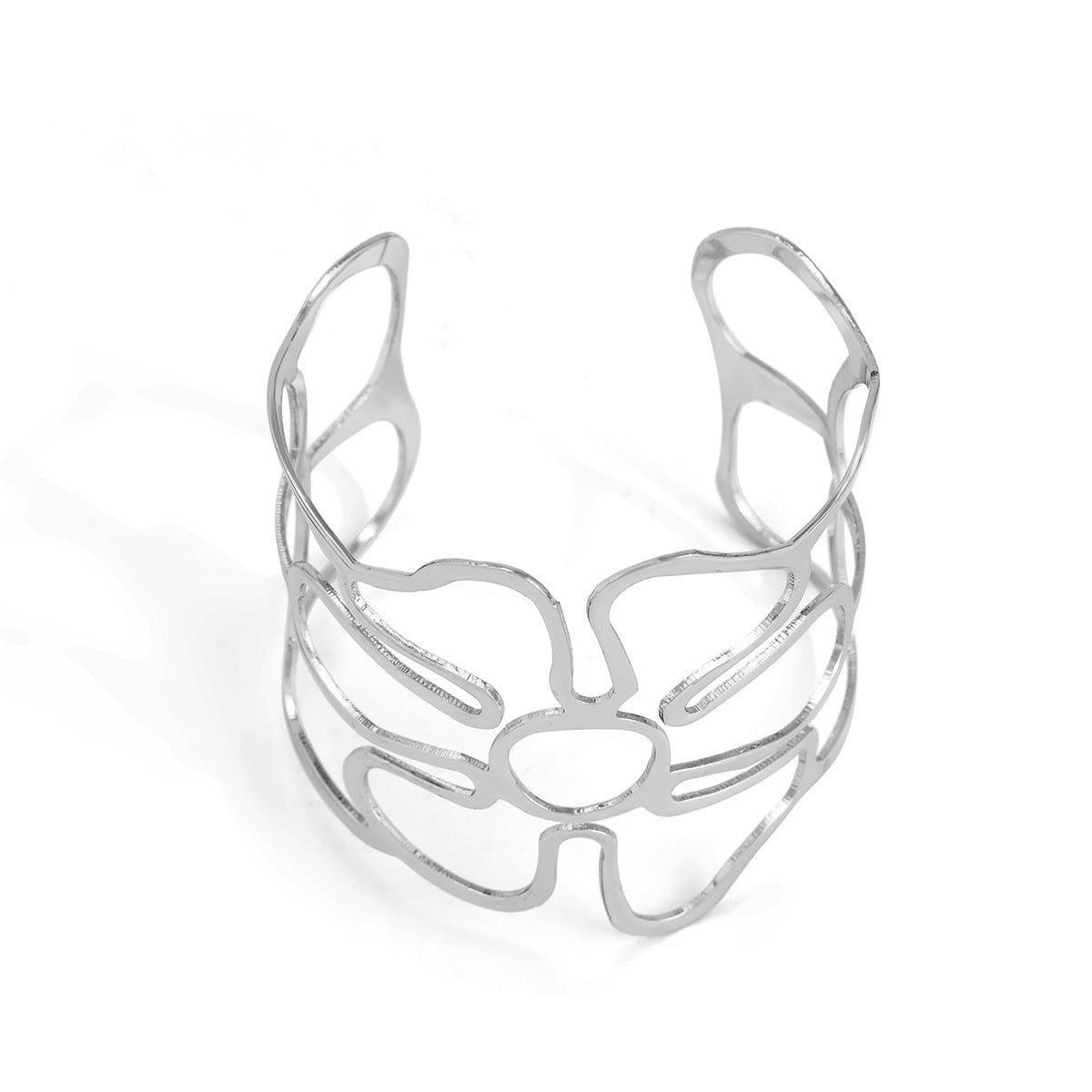 Wholesale Hollow Line Geometric Flower Bracelet