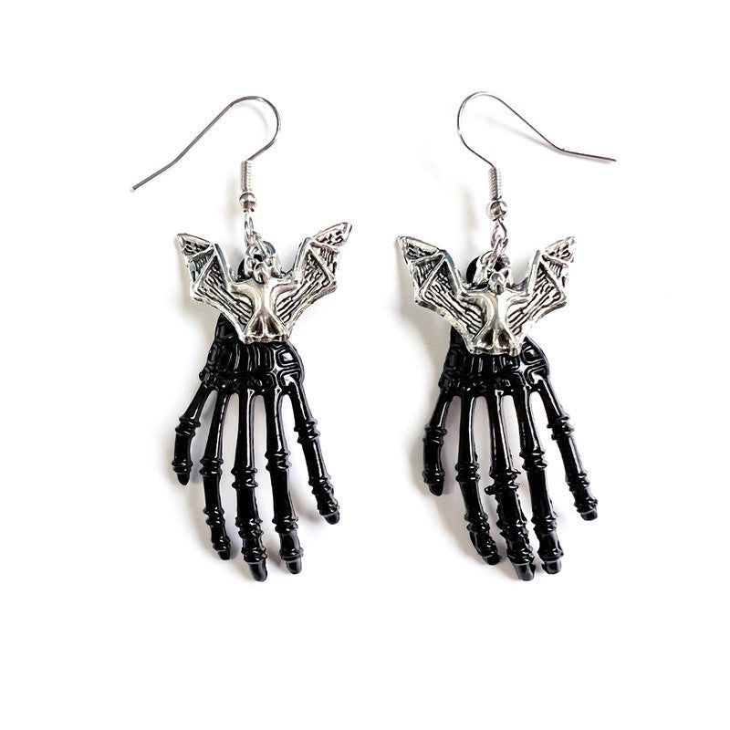 Wholesale Goth Theme Skull Bat Snake Spider Earrings ACC-ES-Juna001
