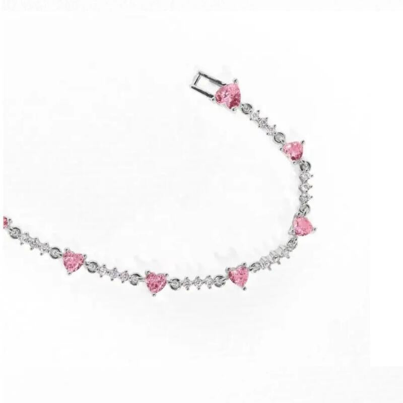 Wholesale Love Zircon Butterfly Festival Valentine's Day Bracelet