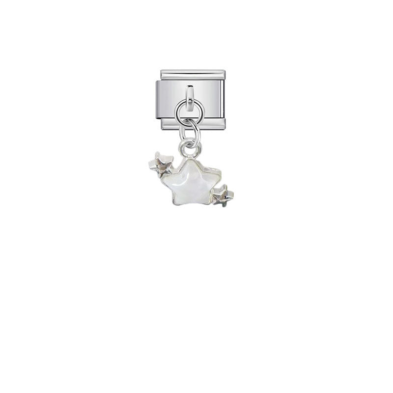 Wholesale Modern Minimalist Stainless Steel DIY Modular Bracelet Pendant - Fashion Jewelry Accessory for Resale