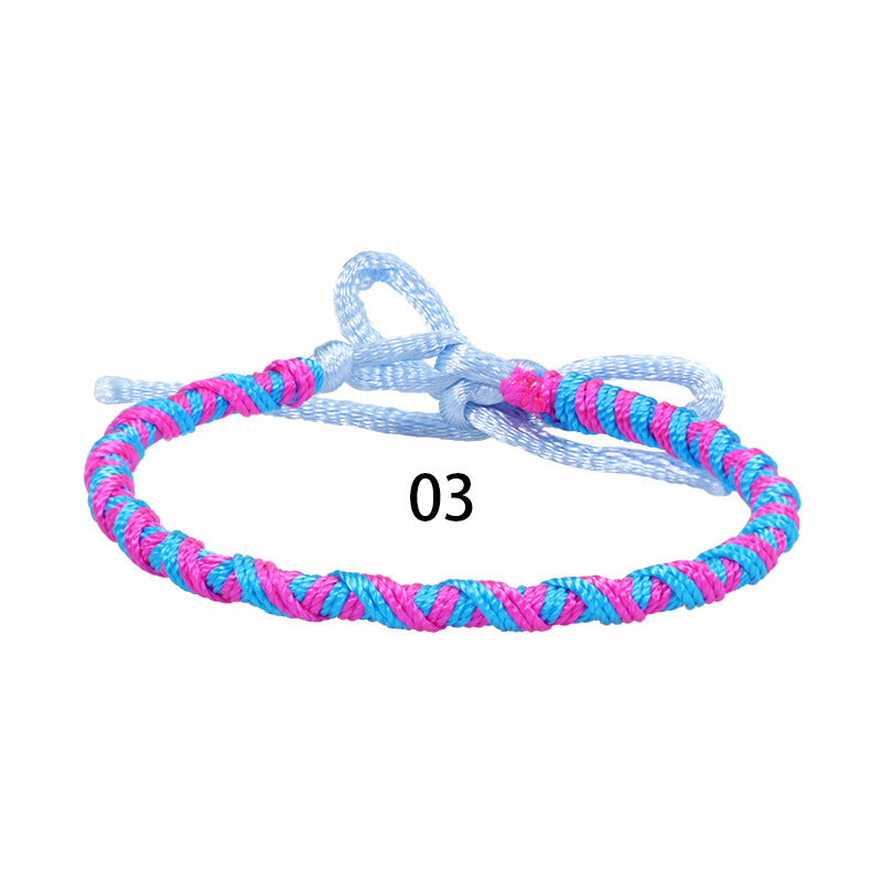 Wholesale Bohemian Style Colorful Hand-woven Rope Wear Bracelet