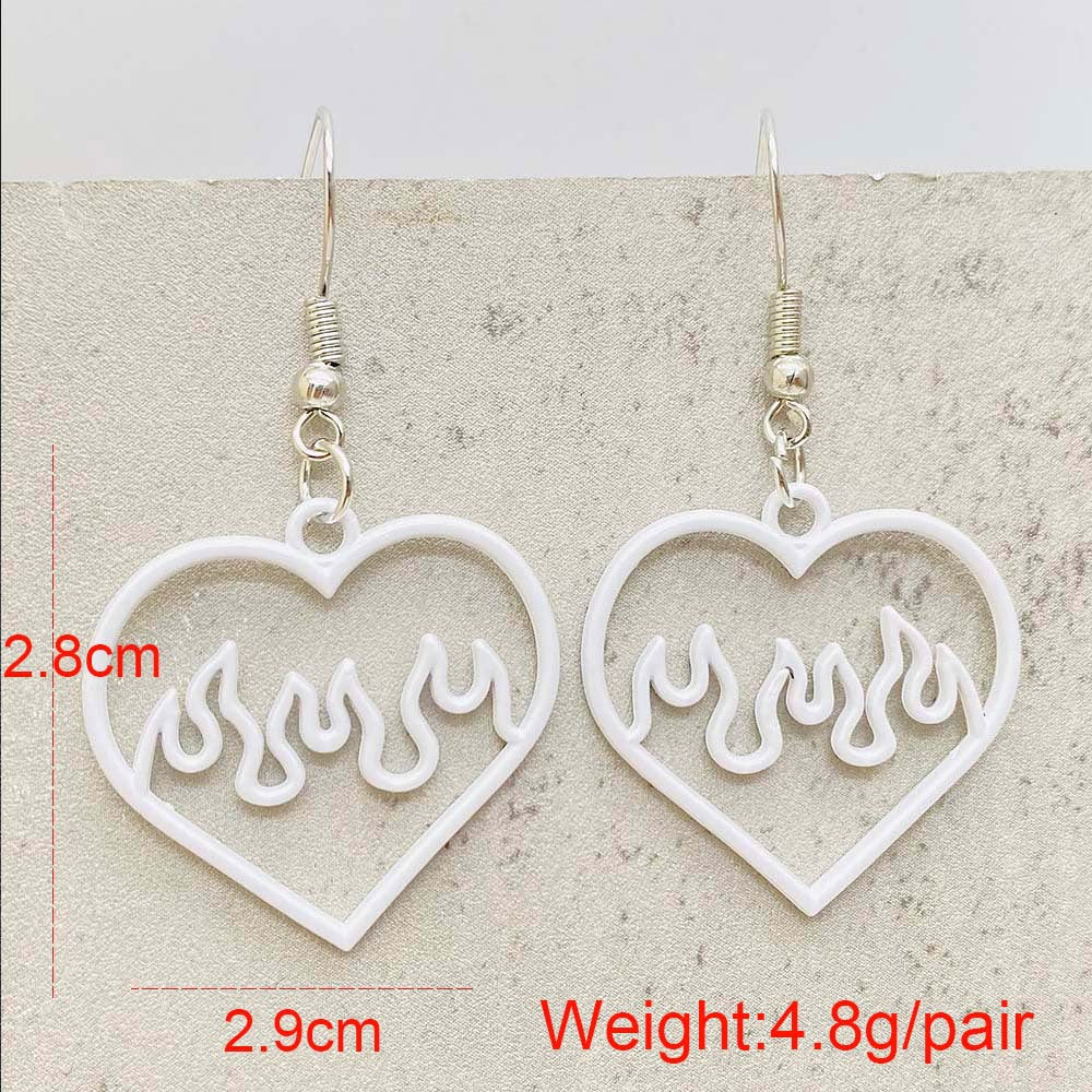 Wholesale  Openwork Heart Stud Earrings Heart Earrings