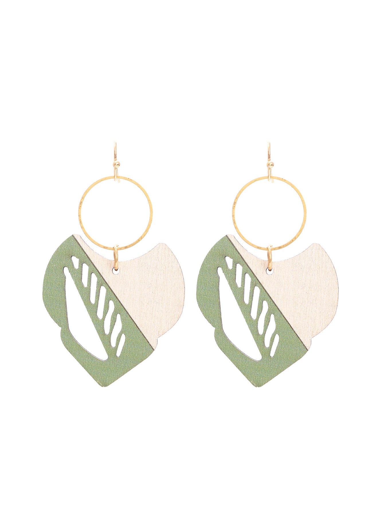 Wholesale Retro Bohemian Hollow Wooden Earrings