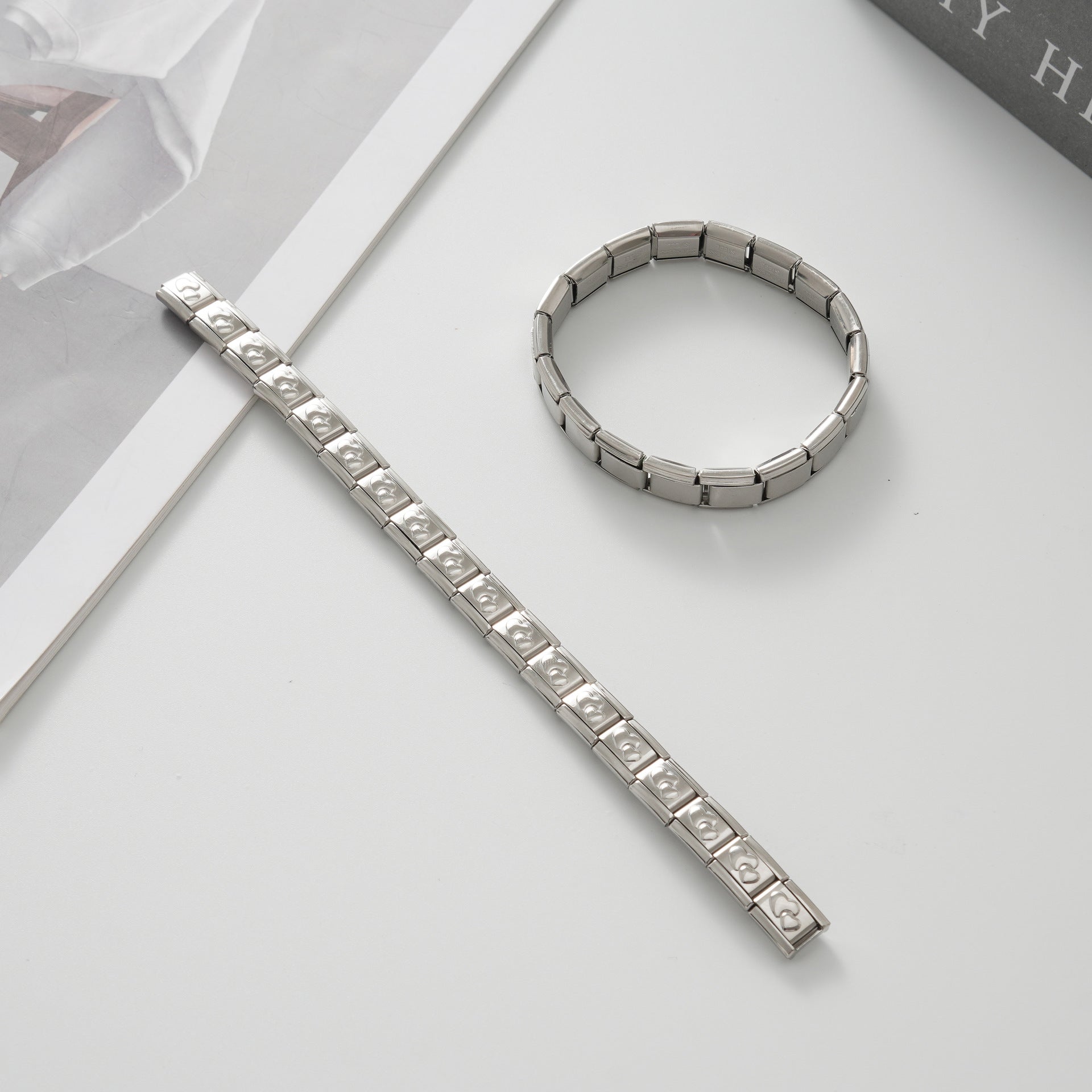 Wholesale Italian Charm Bracelet 9mm DIY Splicing Cute Creative Stainless Steel Composable Bracelet