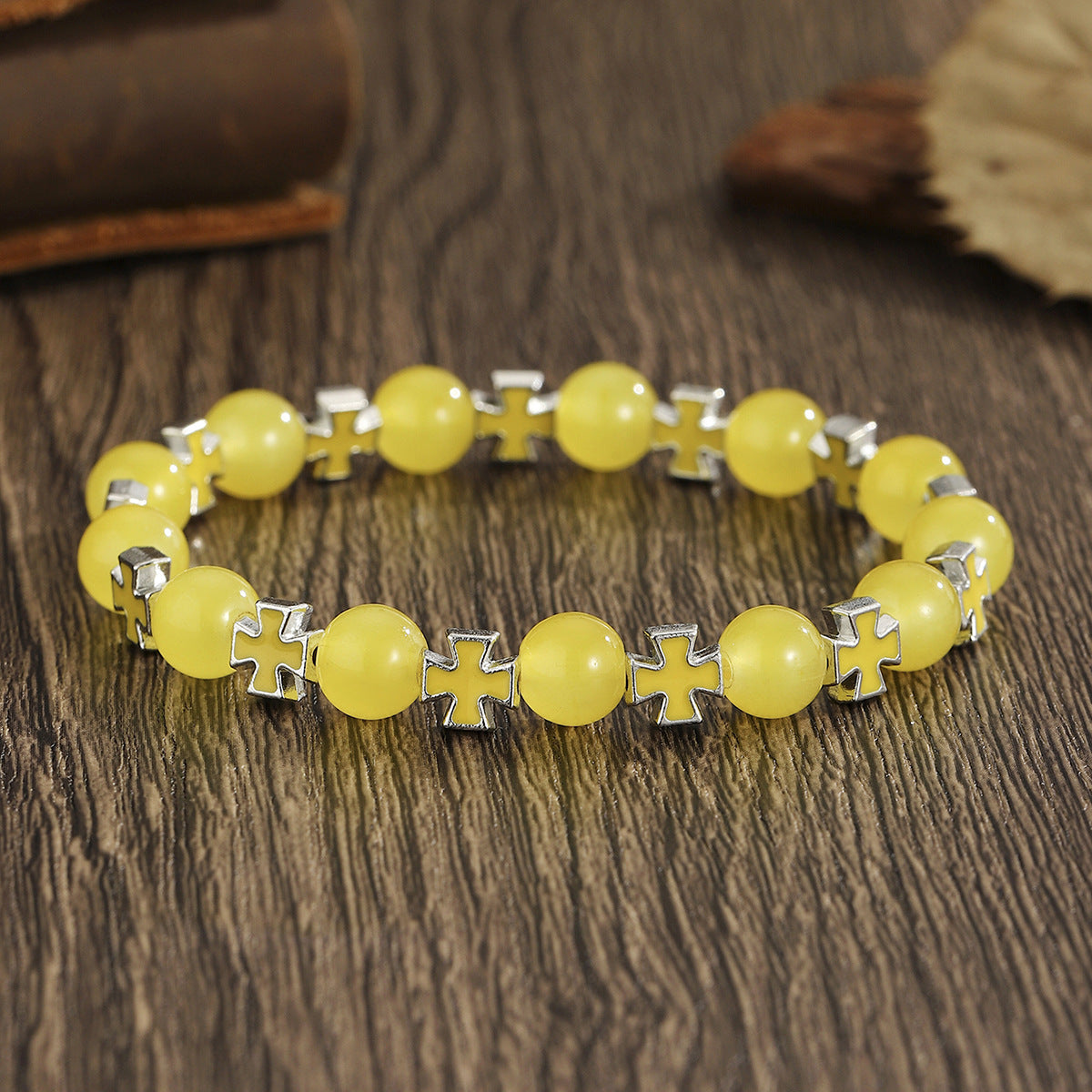 Wholesale Colorful Beaded  Couple Best Friend Elastic Lucky Bracelet