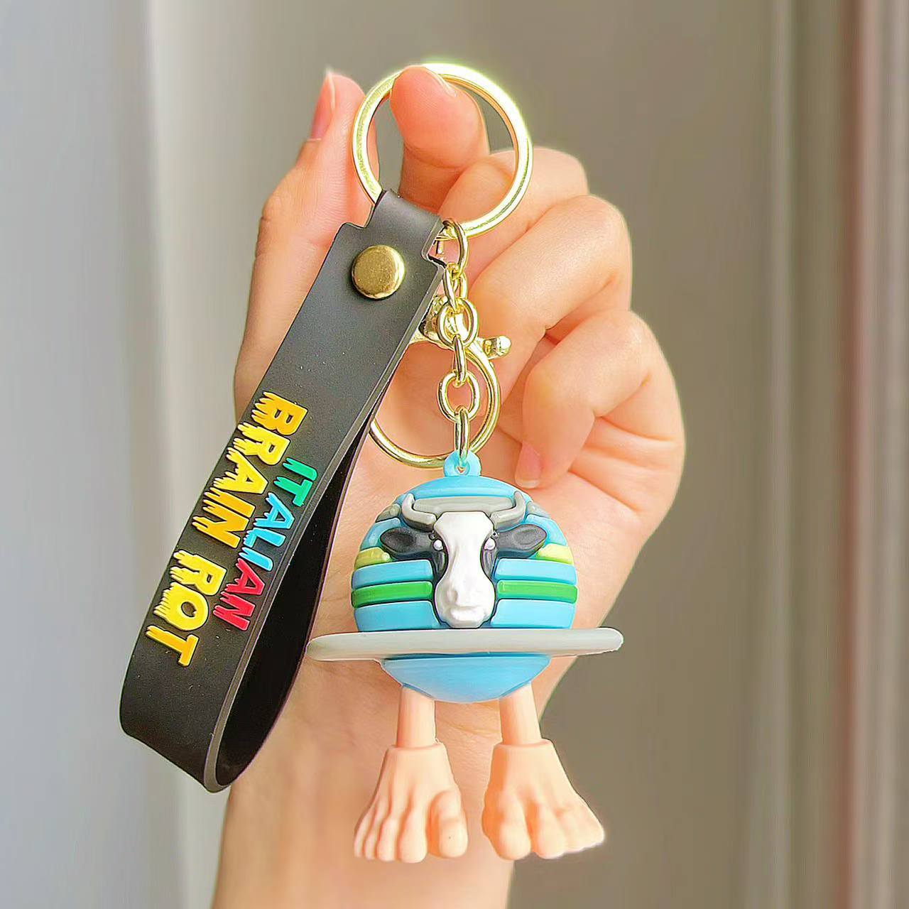 Wholesale Shanhaijing Keychain Gum Stick Shark Marine Life Hanging Silicone Frog Hanging Keychains