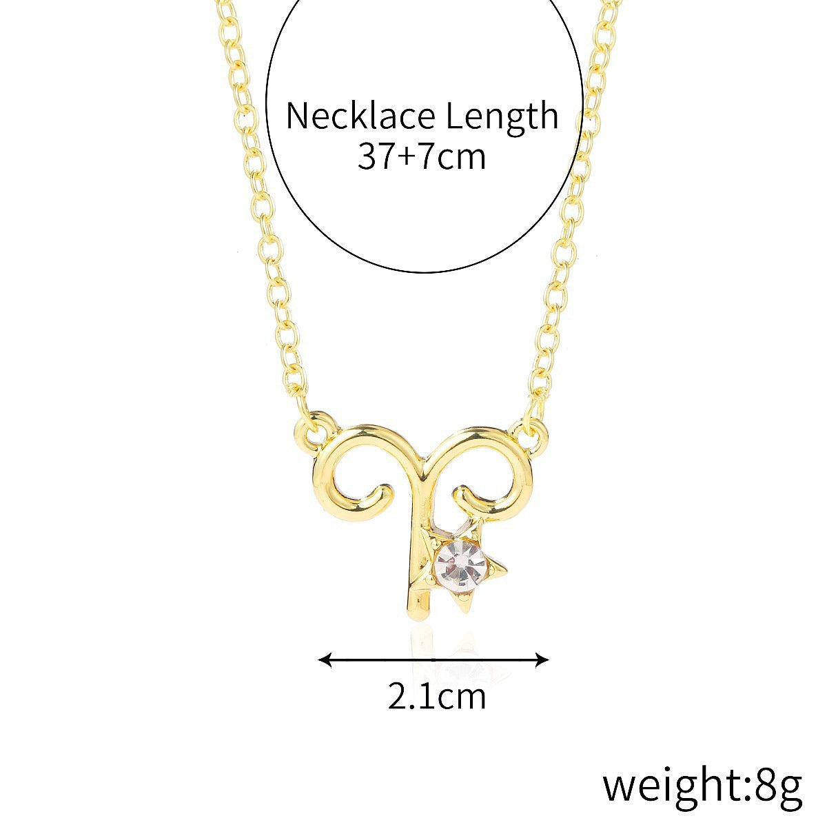 Wholesale 12 constellation necklace  12 constellation alloy diamond rhinestone clavicle chain