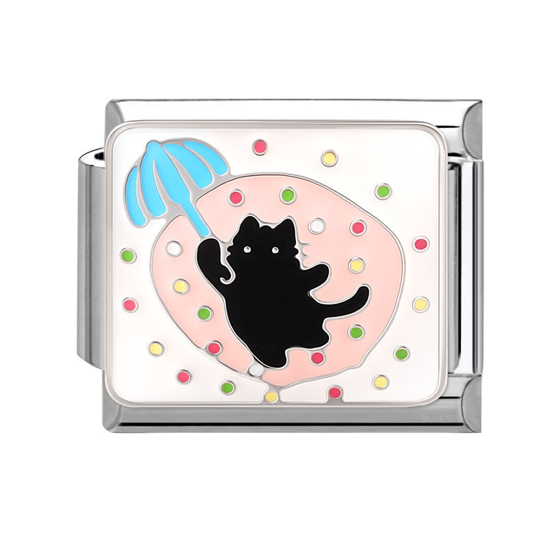 Wholesale Italian Charm Bracelet 9mm DIY Splicing Cute Animal Stainless Steel Composable Bracelet