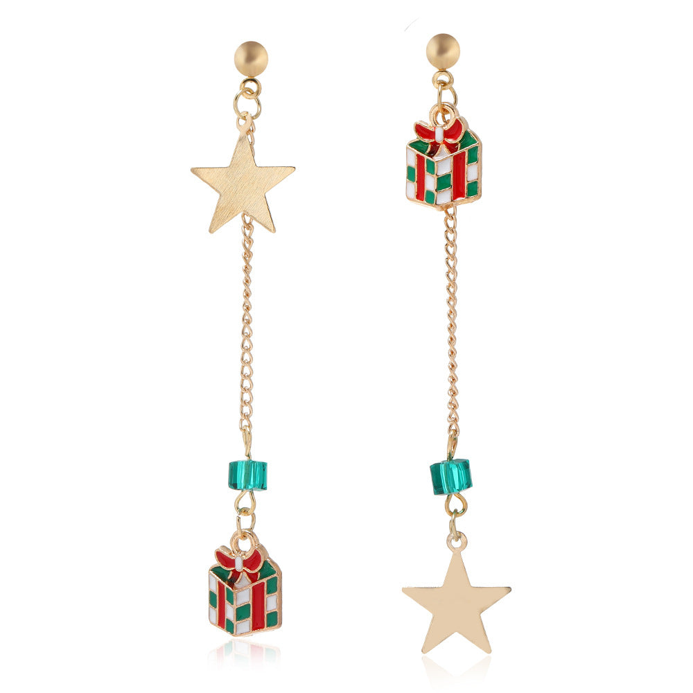 Wholesale Christmas Earrings Tassel Oil Drop Boots Bell Pendant Earrings ACC-ES-DingZhou002