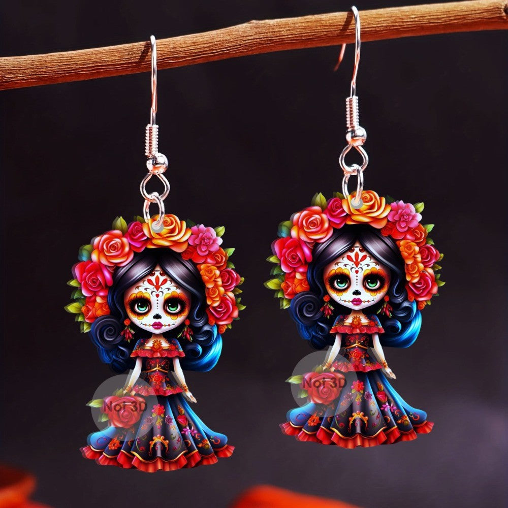 Wholesale Acrylic Ghost Bride Earrings