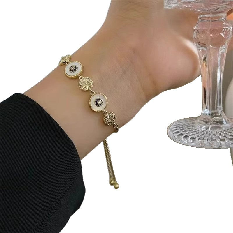 Wholesale Golden Mother-Of-Pearl Eight-Pointed Star Bracelet