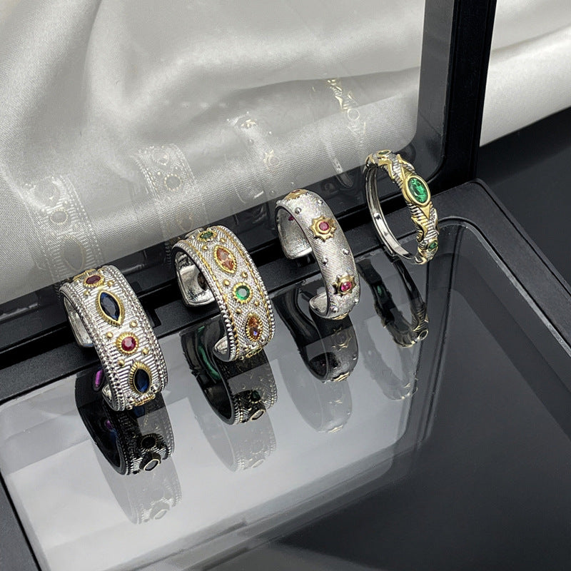 Wholesale  Retro Lace Open Ring