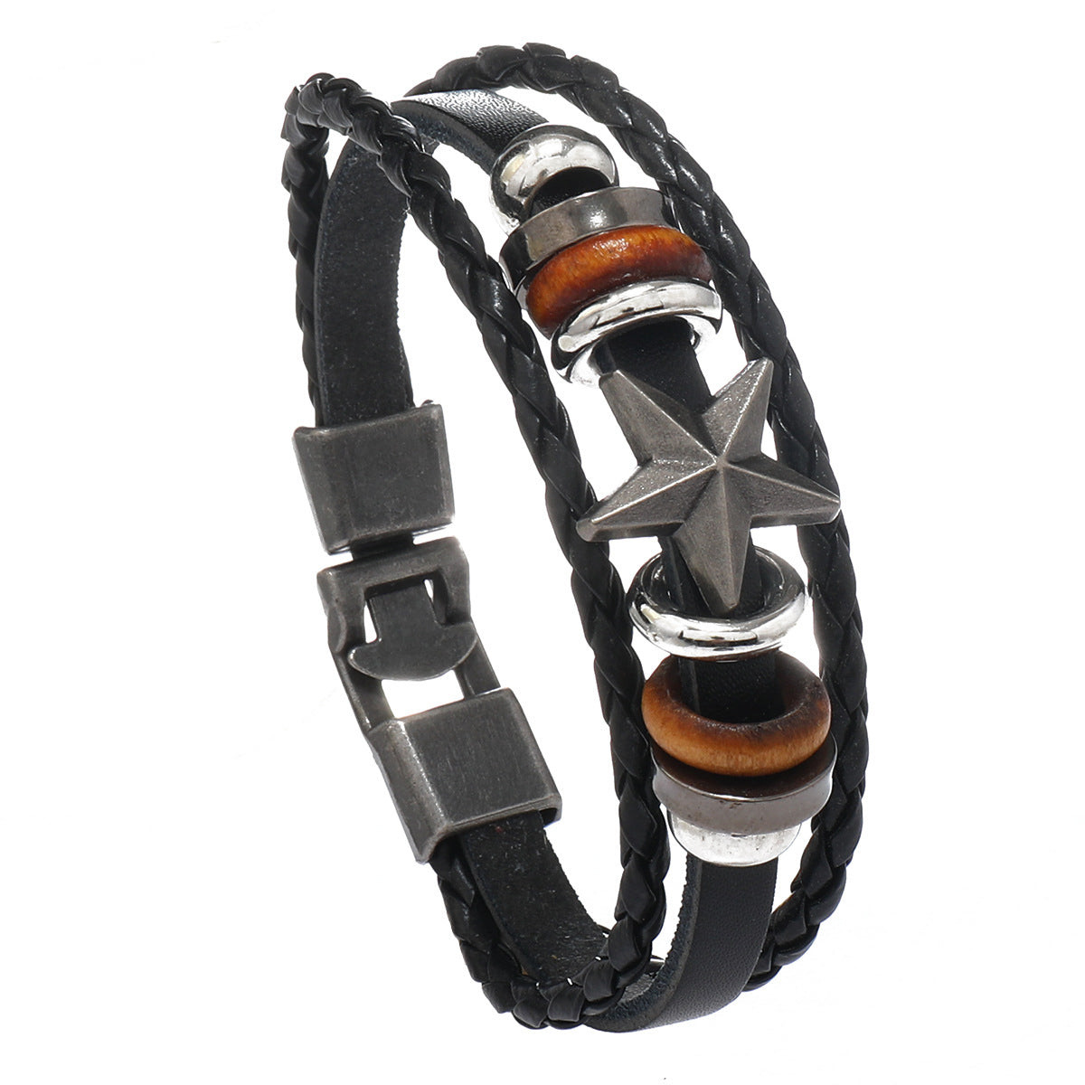 Wholesale Vintage Leather Bracelet Buckle Bracelet ACC-BT-Saih009
