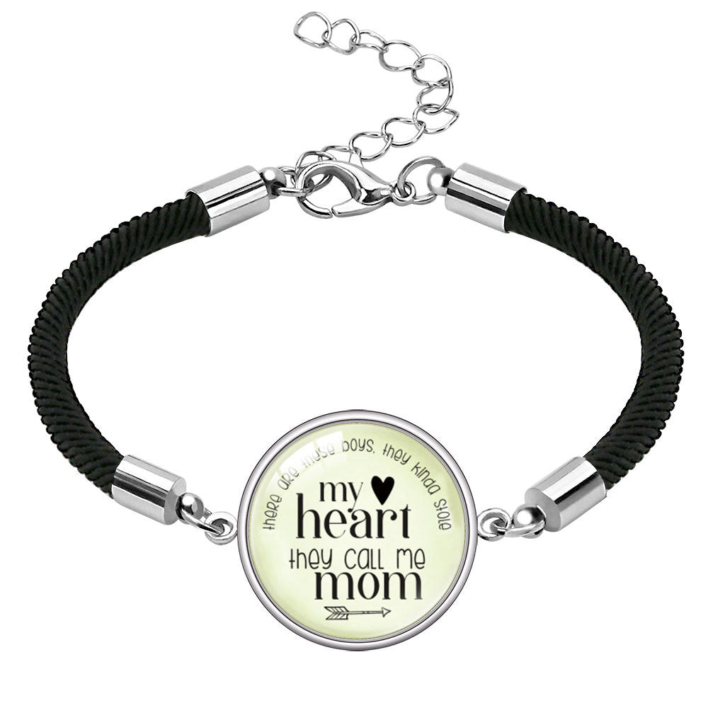 Wholesale  Mother's Day Bracelet Jewelry mom Letter Crystal Bracelet