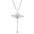 Wholesale S925 silver moving little wings Cupid heart necklace