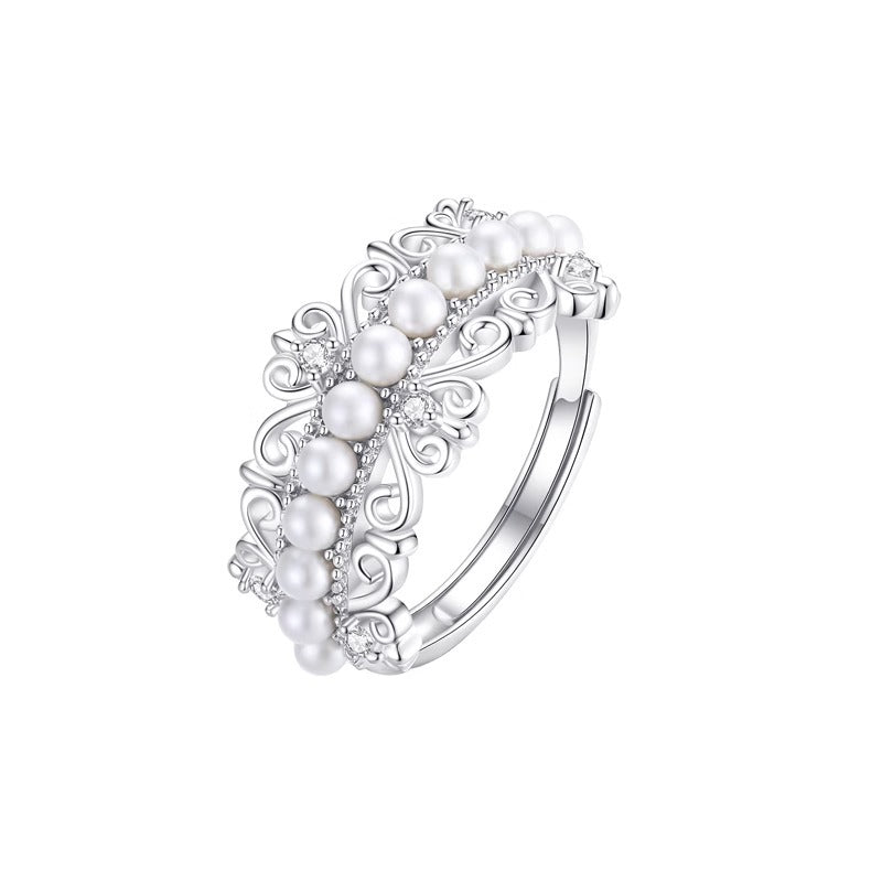 Wholesale 925 Sterling Silver Bead Adjustable  Ring