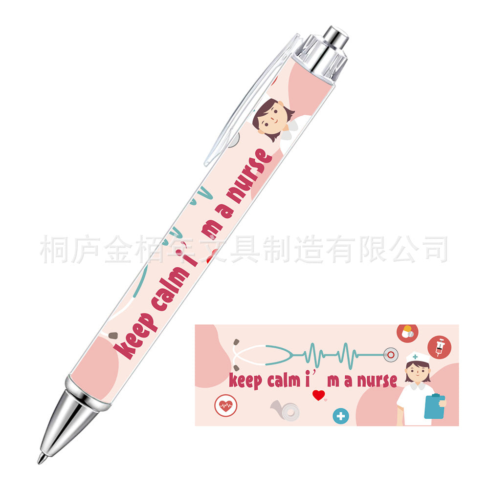 Wholesale Pink Bow Heart Roll Paper Ballpoint Pen