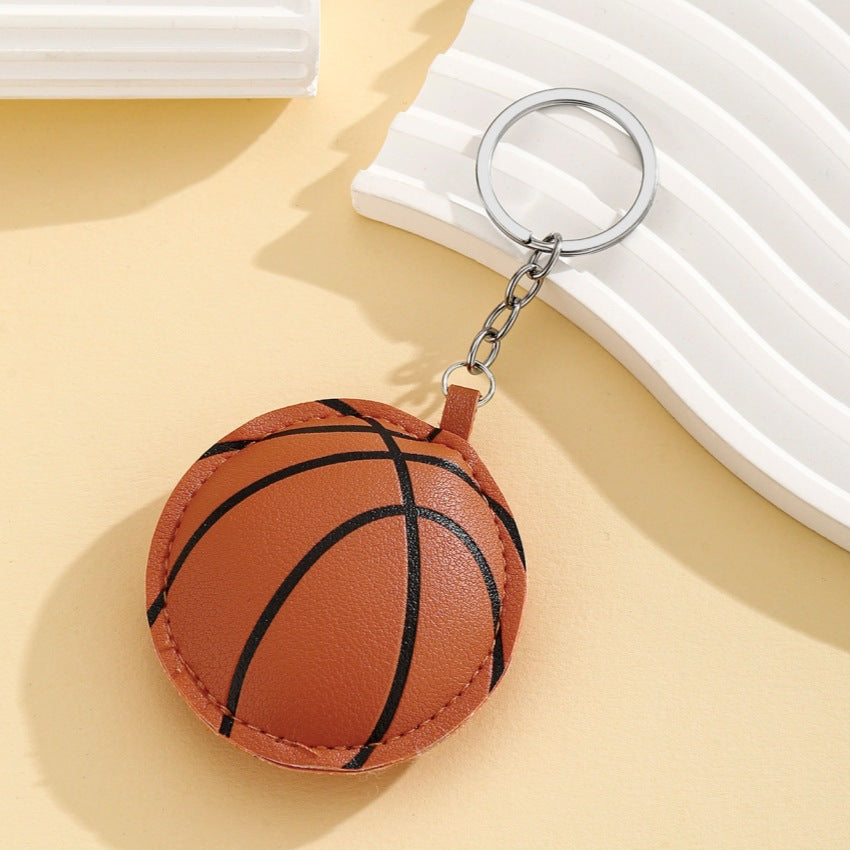 Wholesale New Sports Style Pu Cotton-Filled Ball Keychain Pendant Sports Baseball Volleyball Basketball Football Rugby Pendant