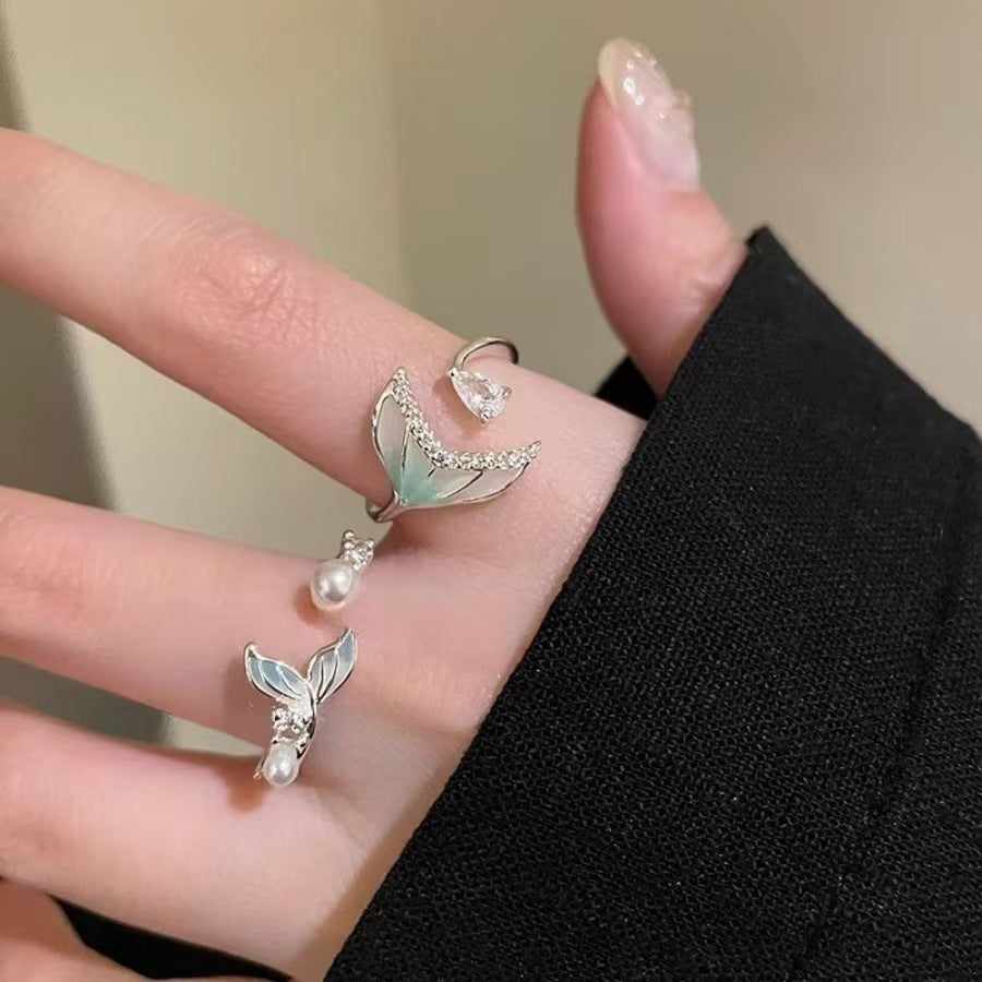 Wholesale Two Cute Turtles Stacked Rings