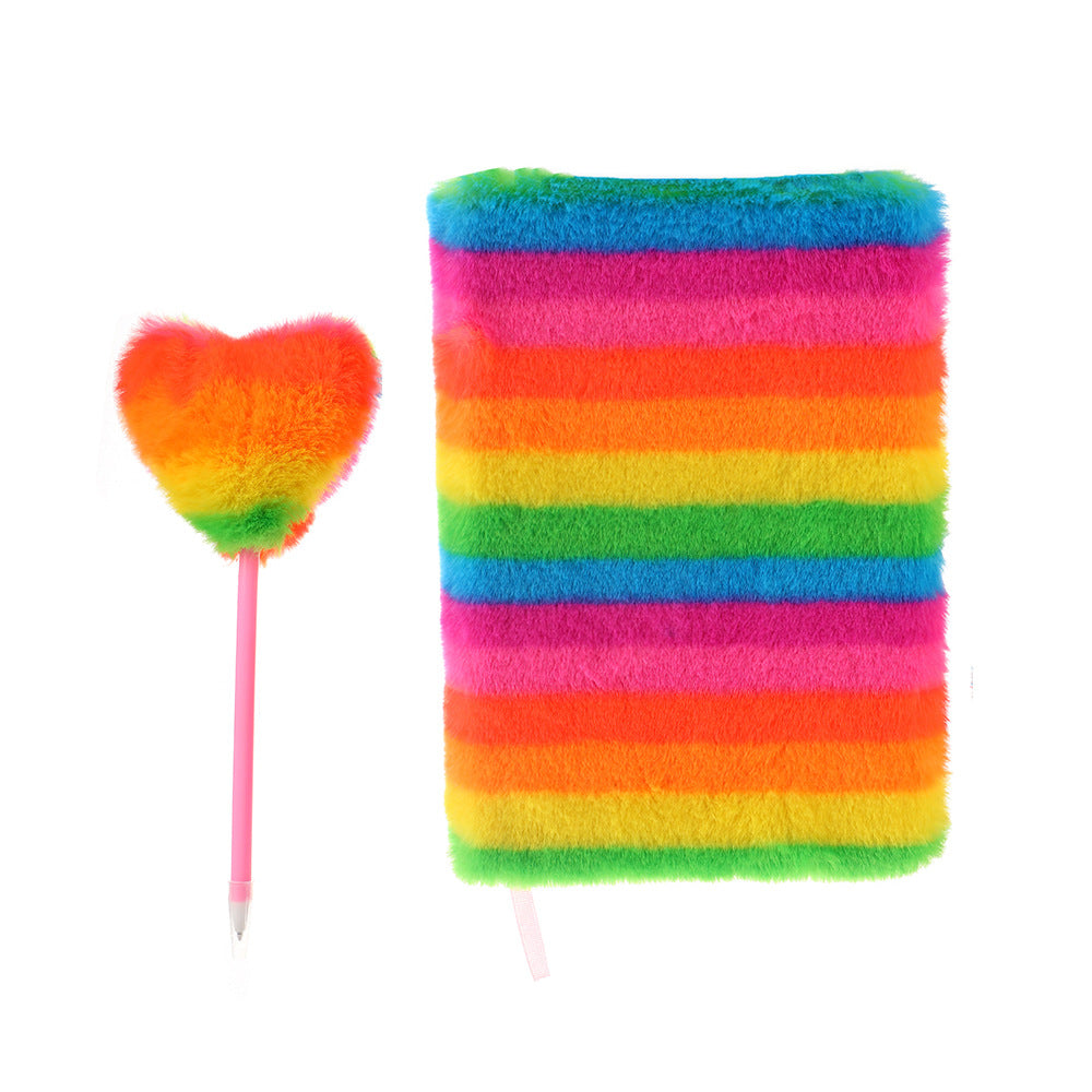 Wholesale Valentine's Day A5 rainbow notebook