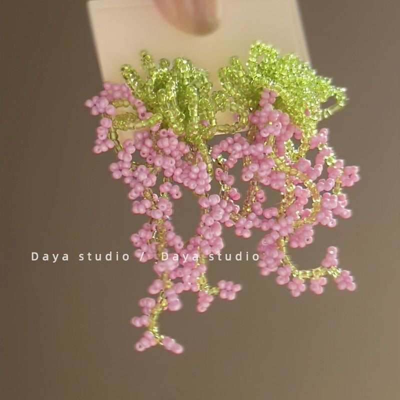 Wholesale Color Flower Earrings