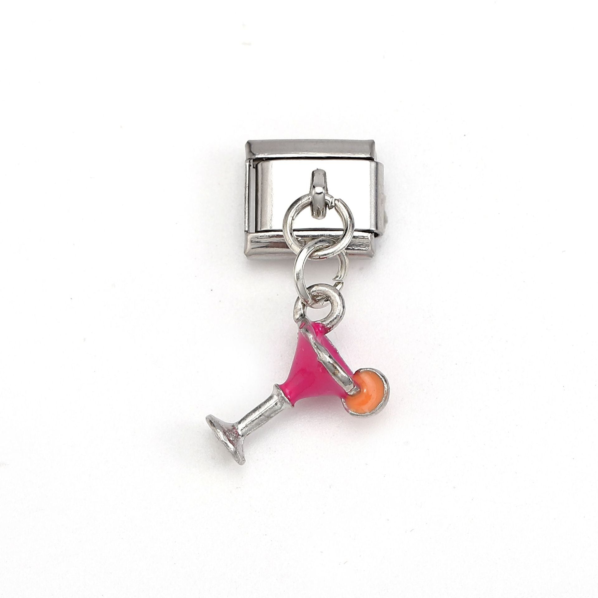 Wholesale 5pcs Italian Charm Bracelet 9mm DIY Splicing Colorful Pendant Stainless Steel Composable Bracelet