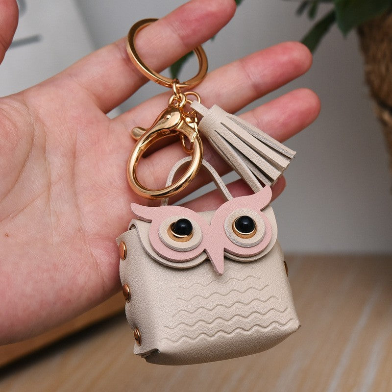 Wholesale Owl Leather Coin Purse Keychains Keychain Wallet ACC-KC-YanG003