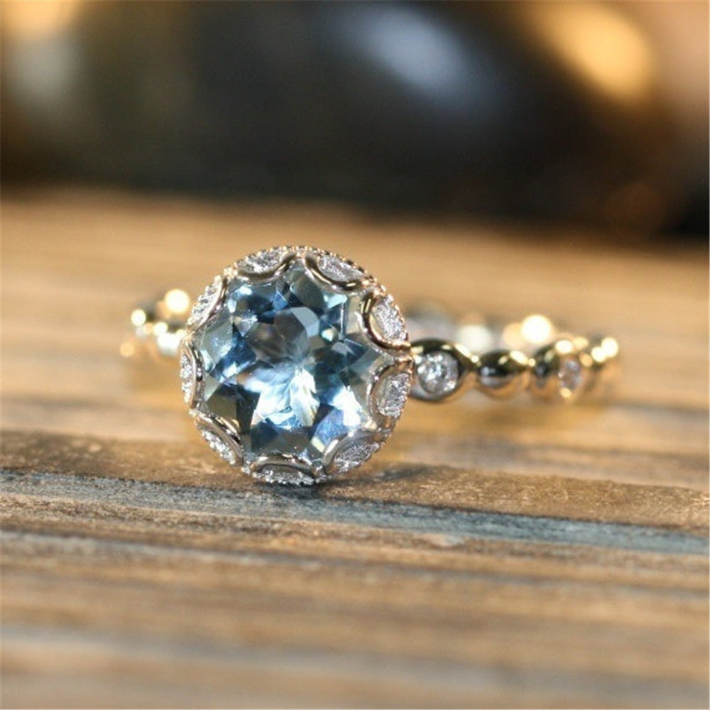 Copper Topaz Wholesale Copper topaz ring inlay rings
