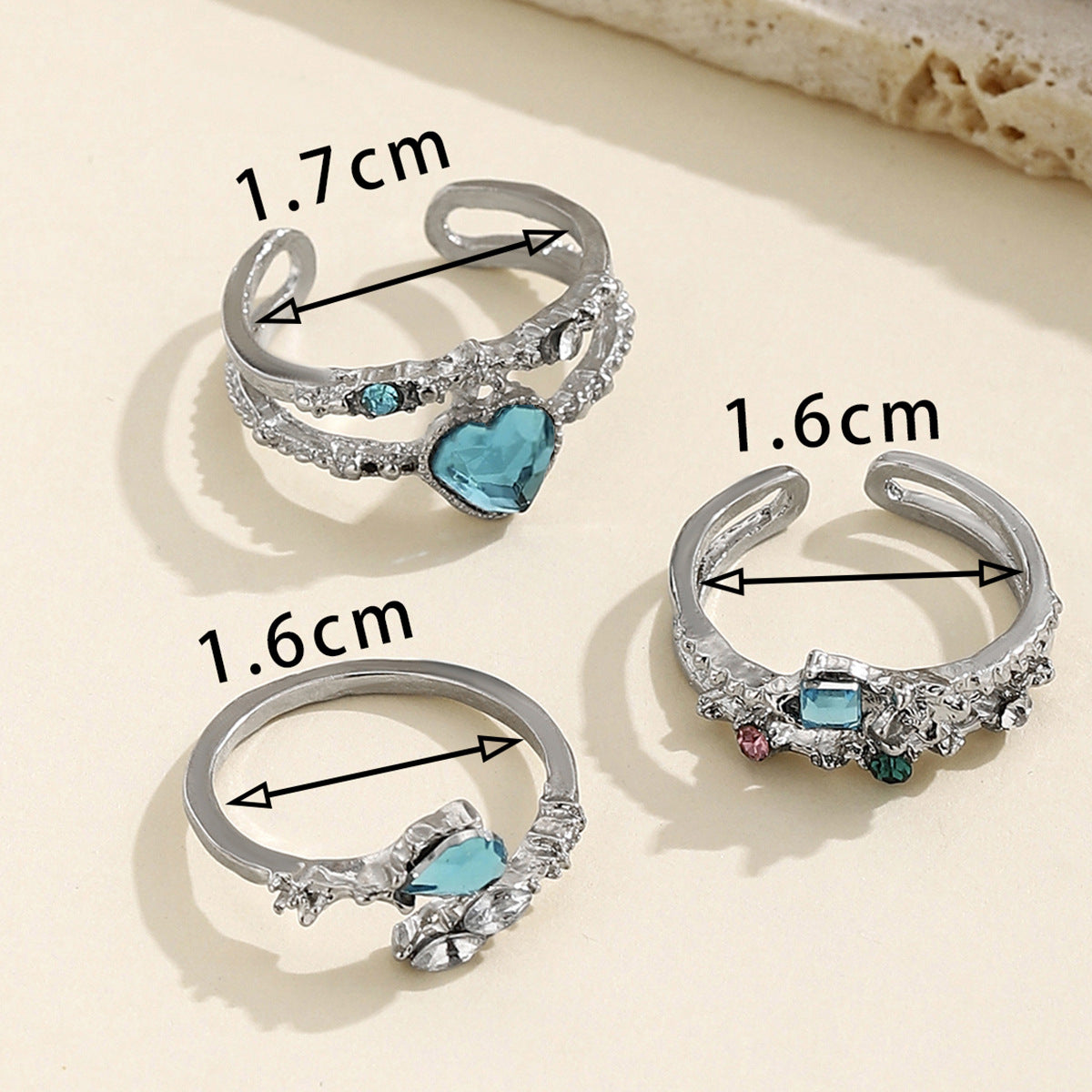 Wholesale Blue open ring