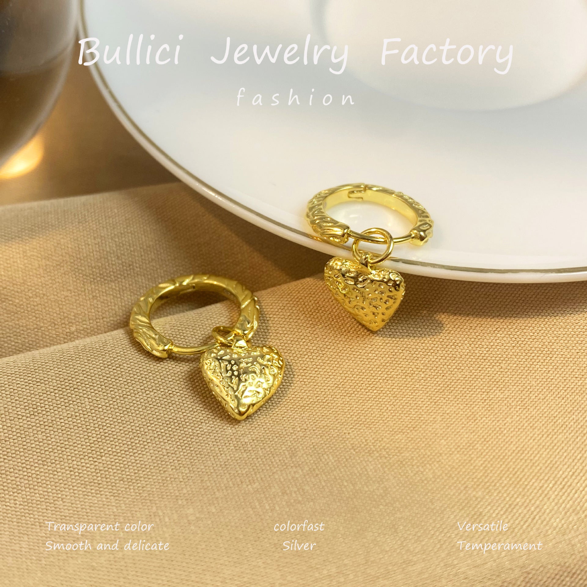 Wholesale  Vintage S925 Sterling Silver Earrings Love Earrings