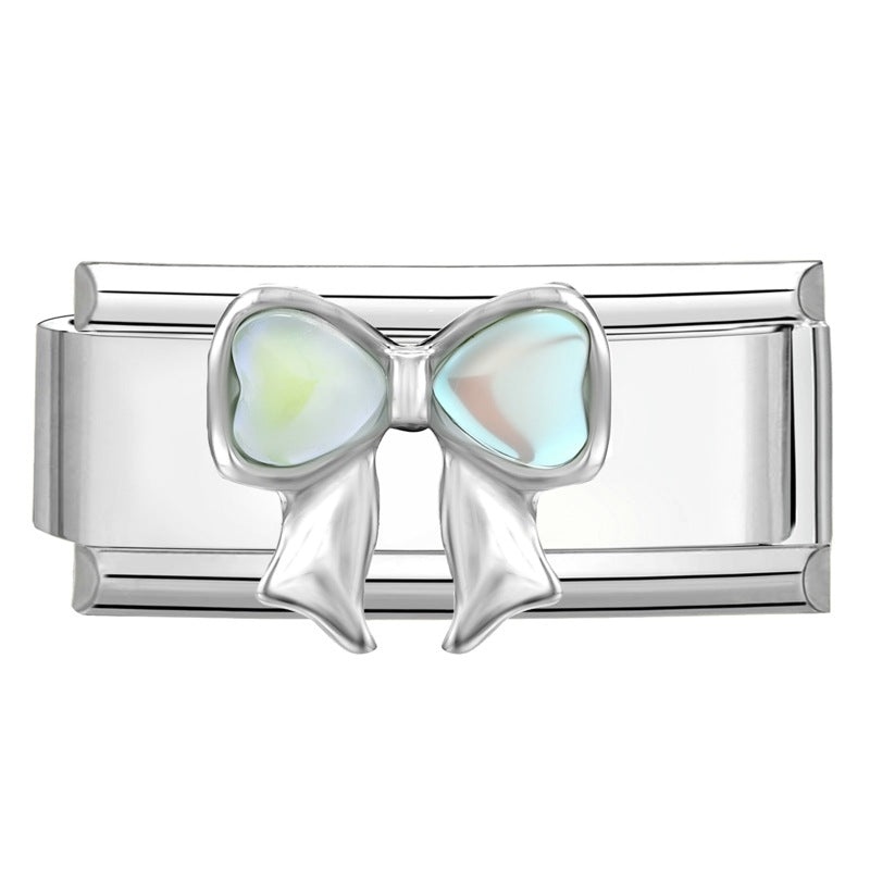 Wholesale Italian Charm Bracelet 9mm DIY Creative Simple  Creative Stainless Steel Composable Bracelet