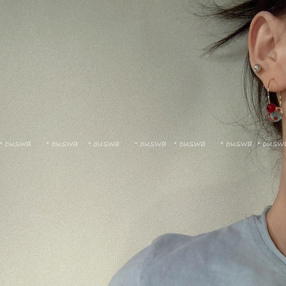 Wholesale  colored glaze  retro handmade earrings