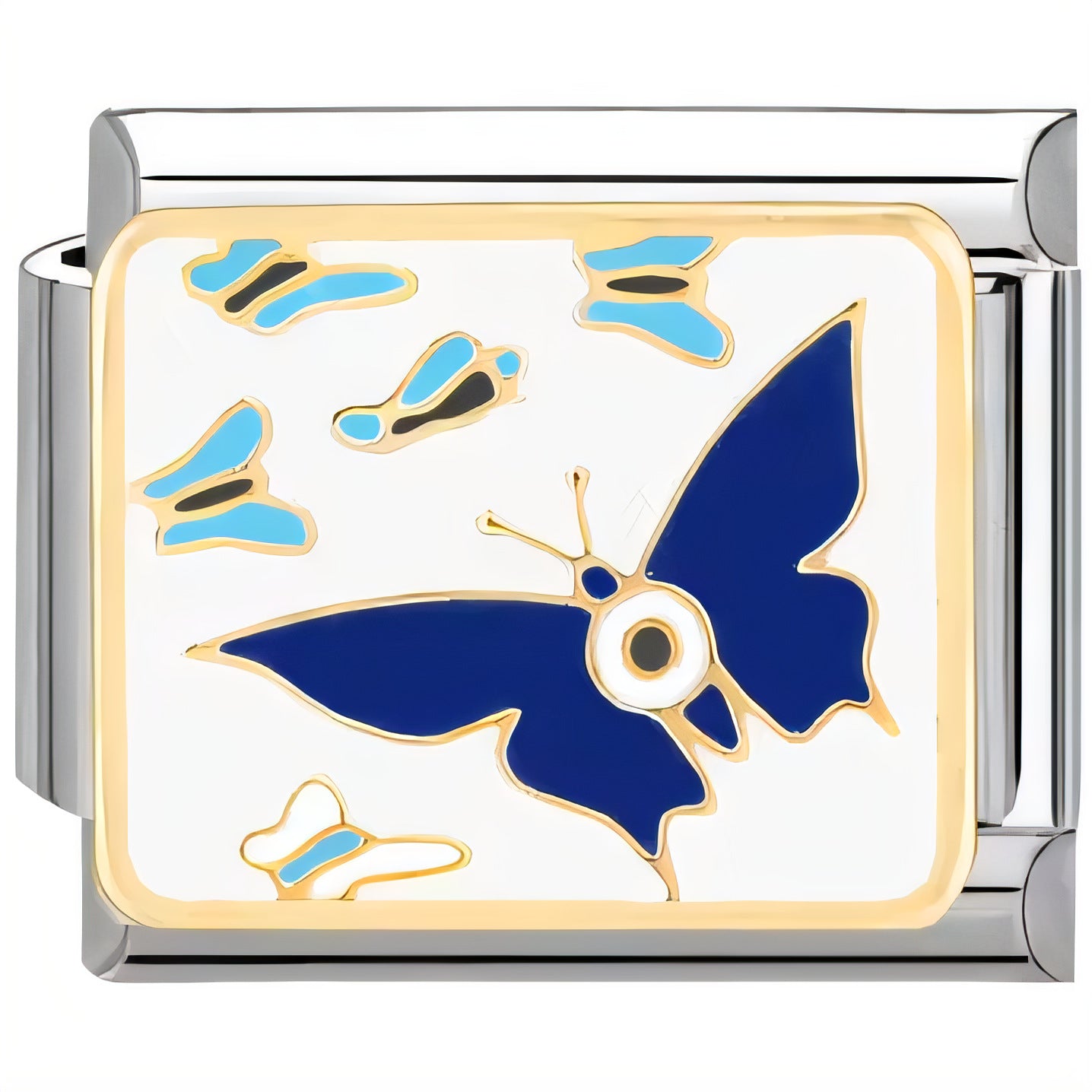 Wholesale Italian Charm Bracelet 9mm DIY Splicing Cute Creative Pattern Stainless Steel Composable Bracelet